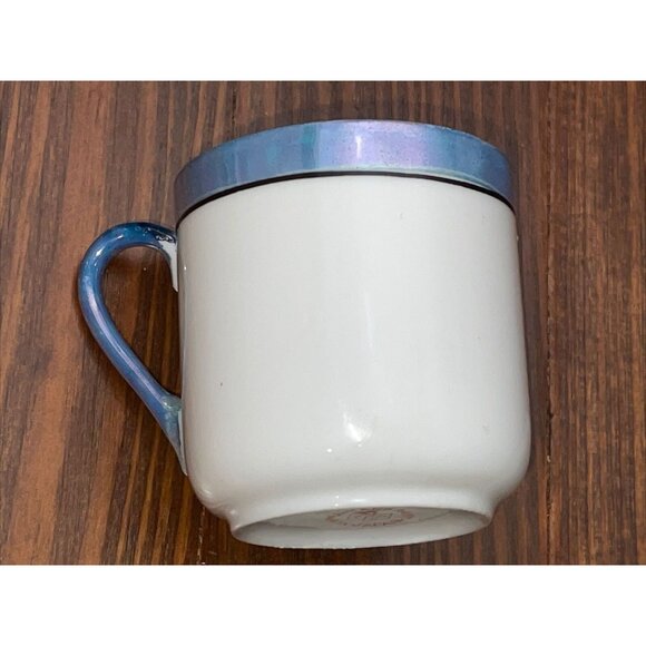 Vintage TT Takito Japan Hand Painted Lusterware Demitasse Cup Saucers Pagoda - Picture 8 of 10